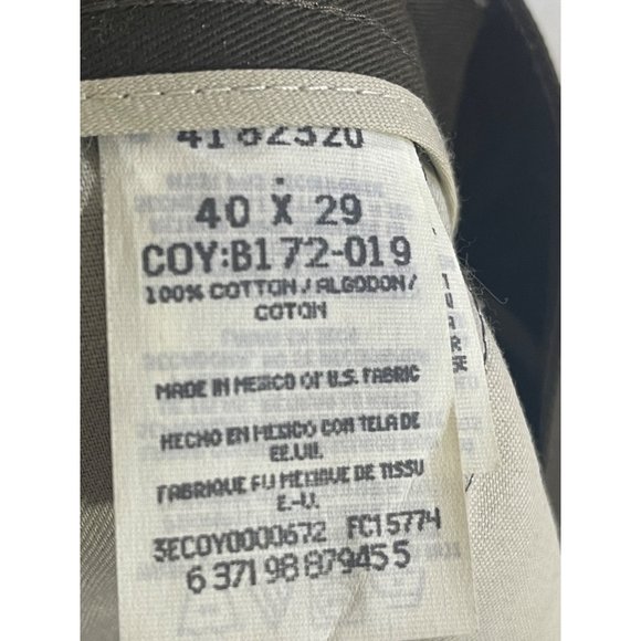 Lee Mens size 40 x 29 Brown Focus on quality performance Khakis Pants - Picture 13 of 16